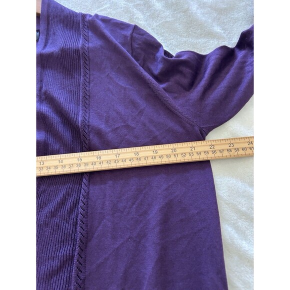 Jones NY Womens Cardigan Extra Large Open Front Lightweight Classic Sweater - Picture 8 of 11